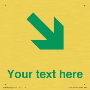 Custom Safe Condition inverse: Green Down right arrow